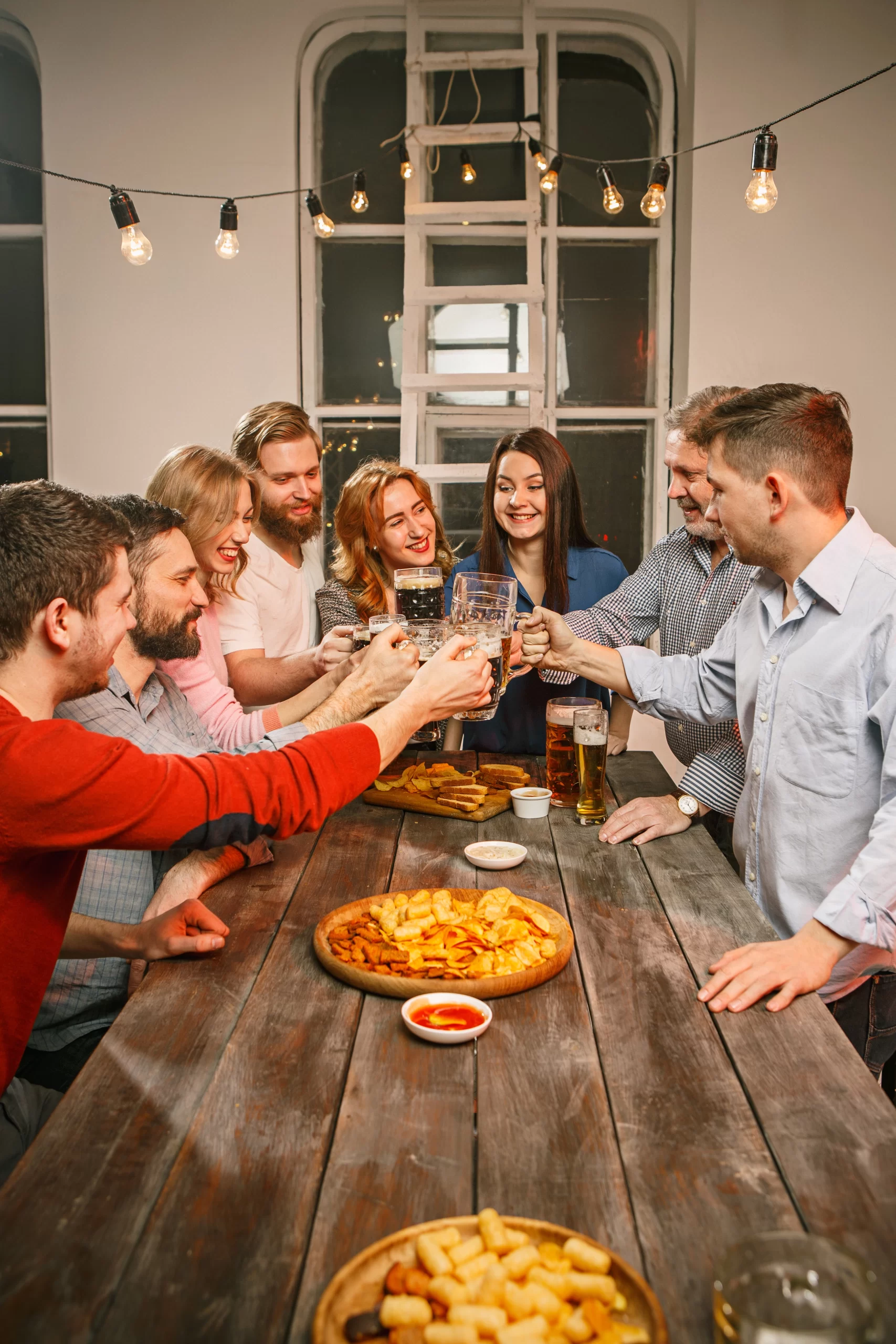 friends enjoying party - layover